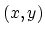 $(x,y)$